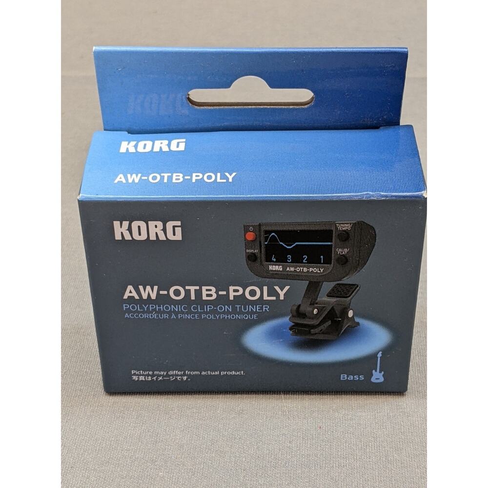 Korg AW-OTB-POLY Polyphonic Clip-On Tuner for Bass OLED Display